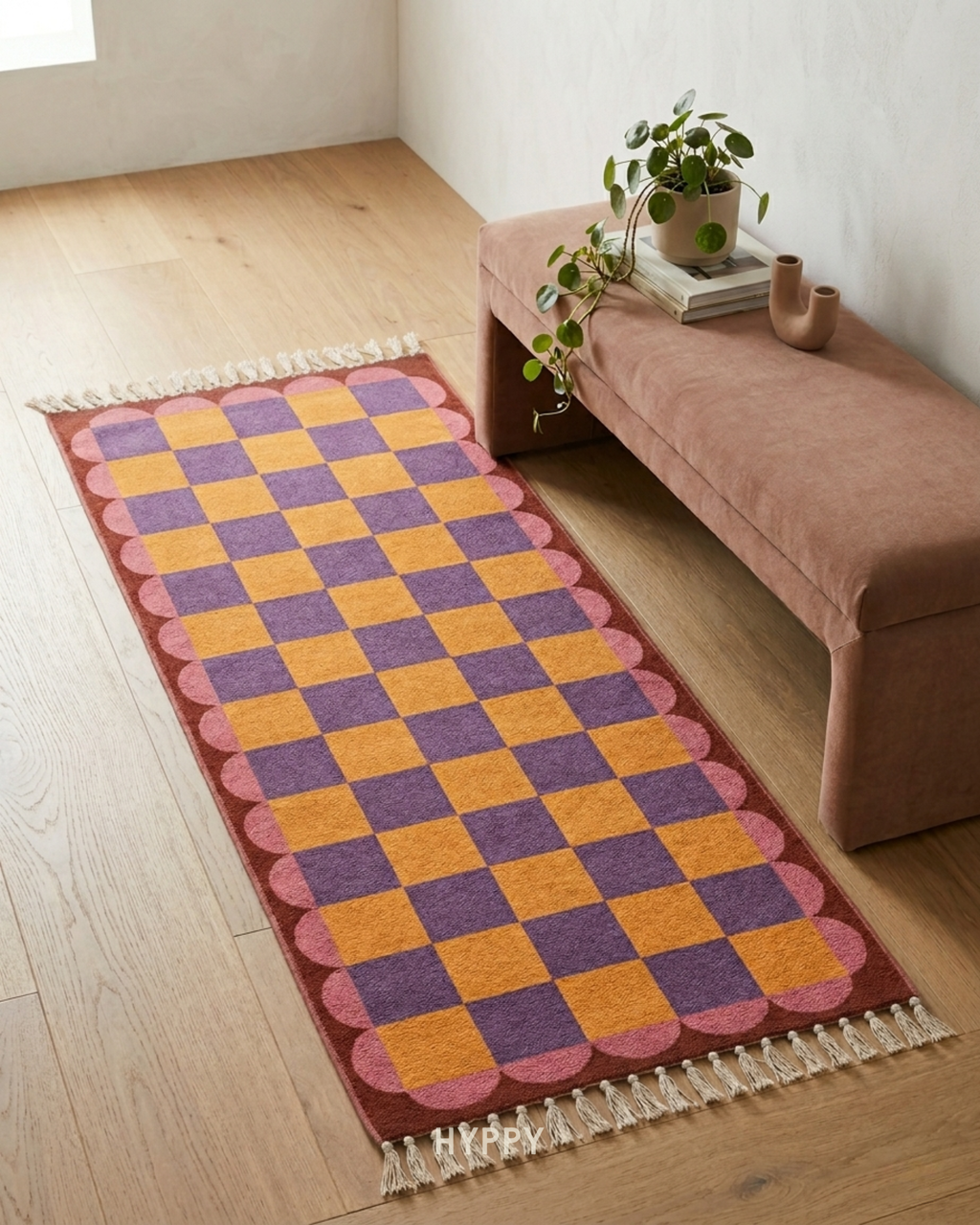 Checks Please Chenille Runner