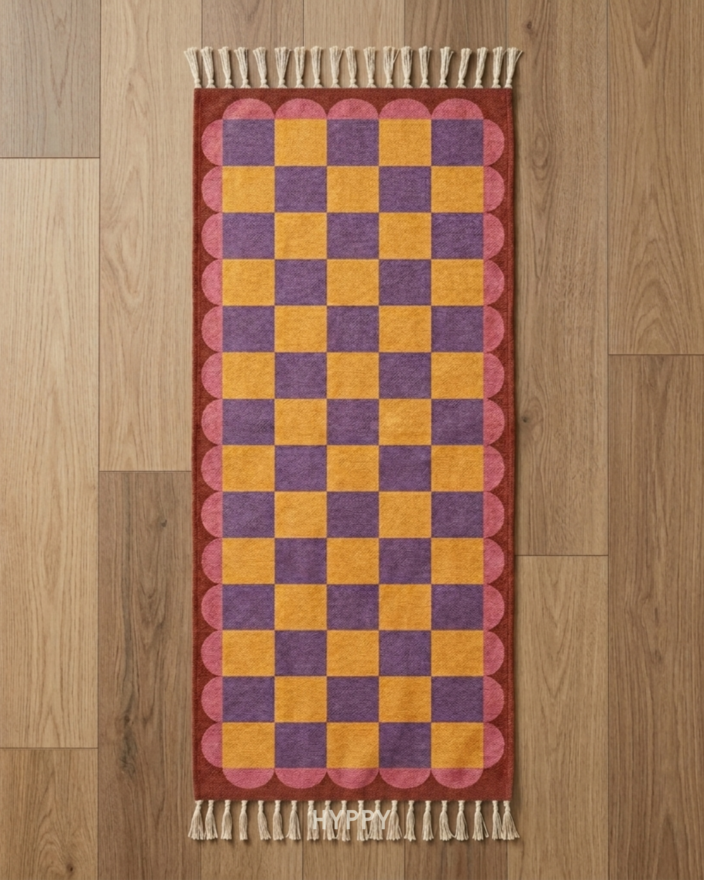 Checks Please Chenille Runner