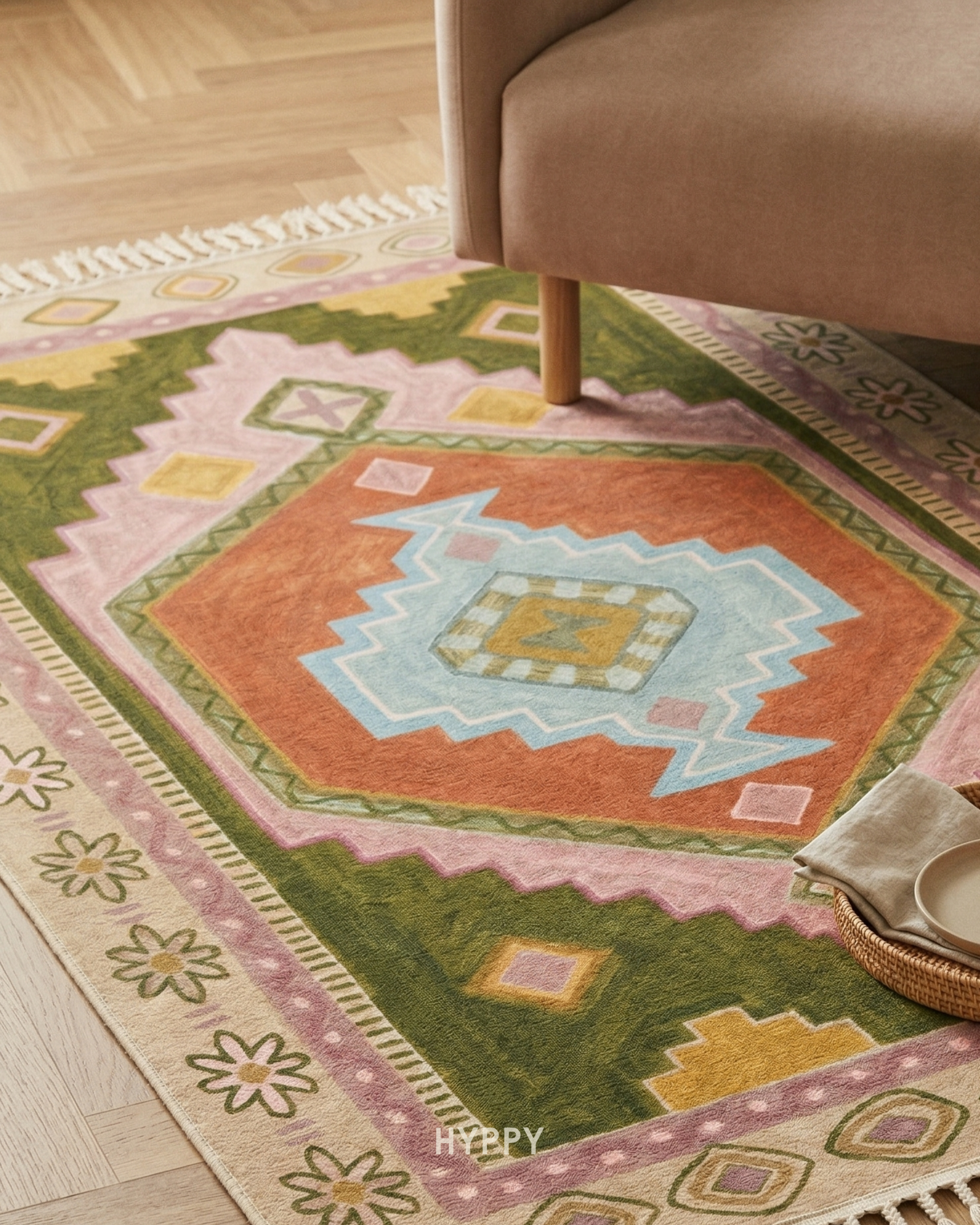Bazaar Chenille Area Rug
