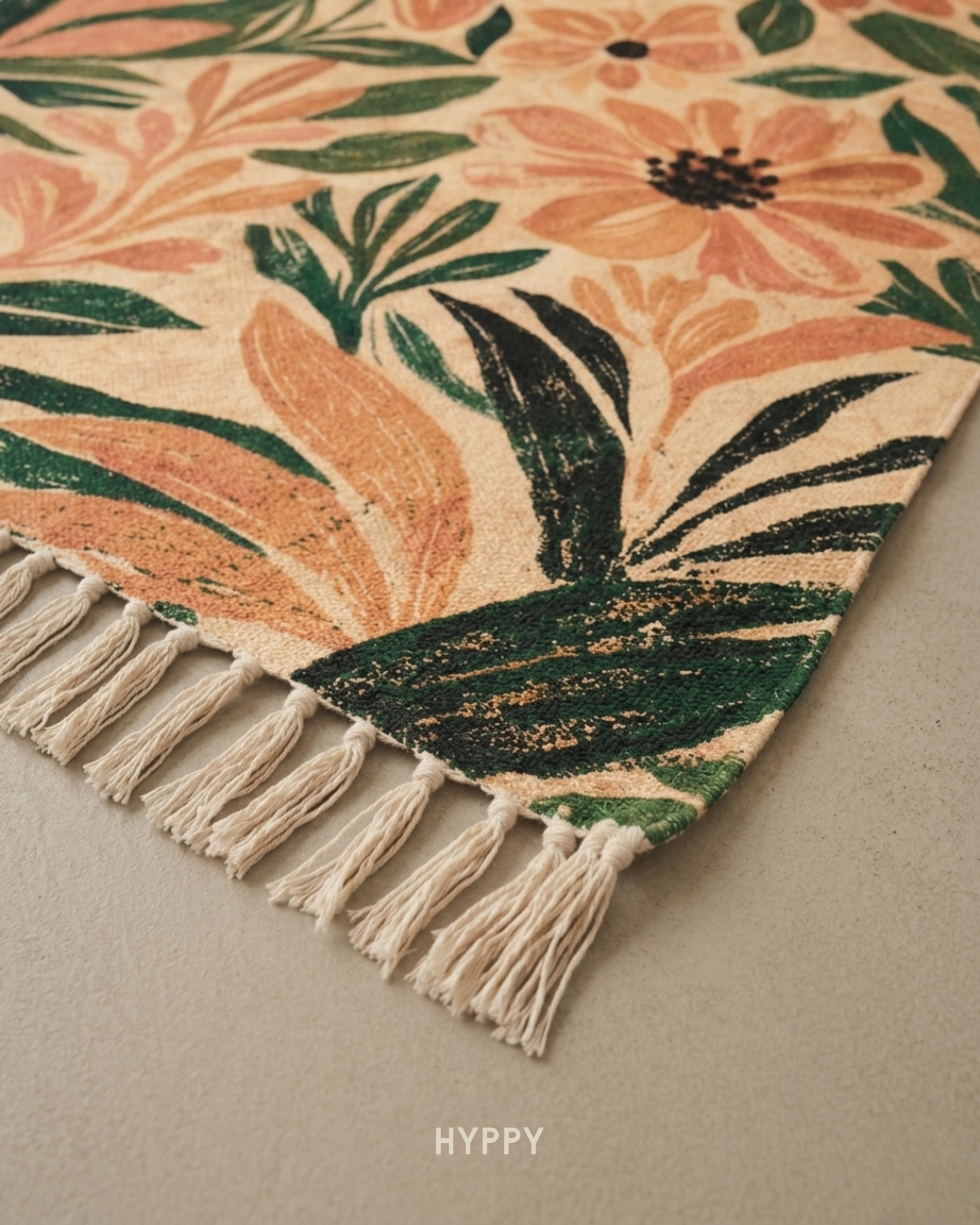 Warm Garden Chenille Area Rug