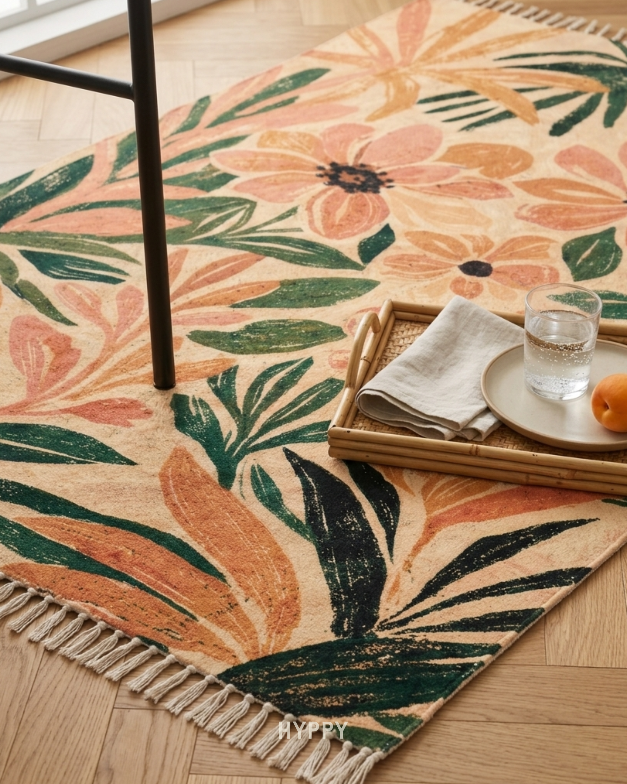 Warm Garden Chenille Area Rug