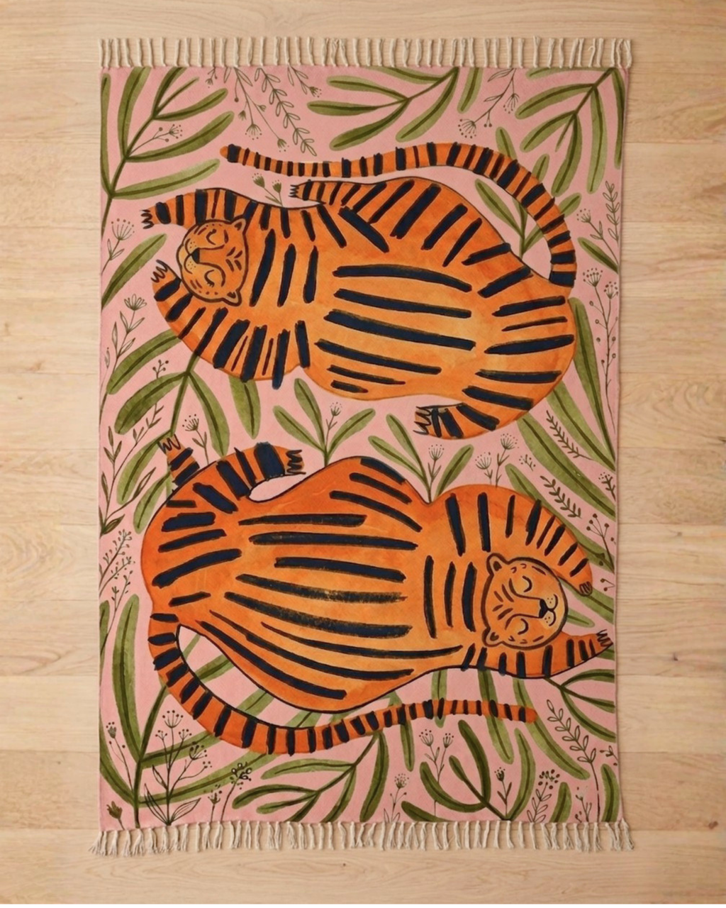 Lazy Jungle Chenille Area Rug