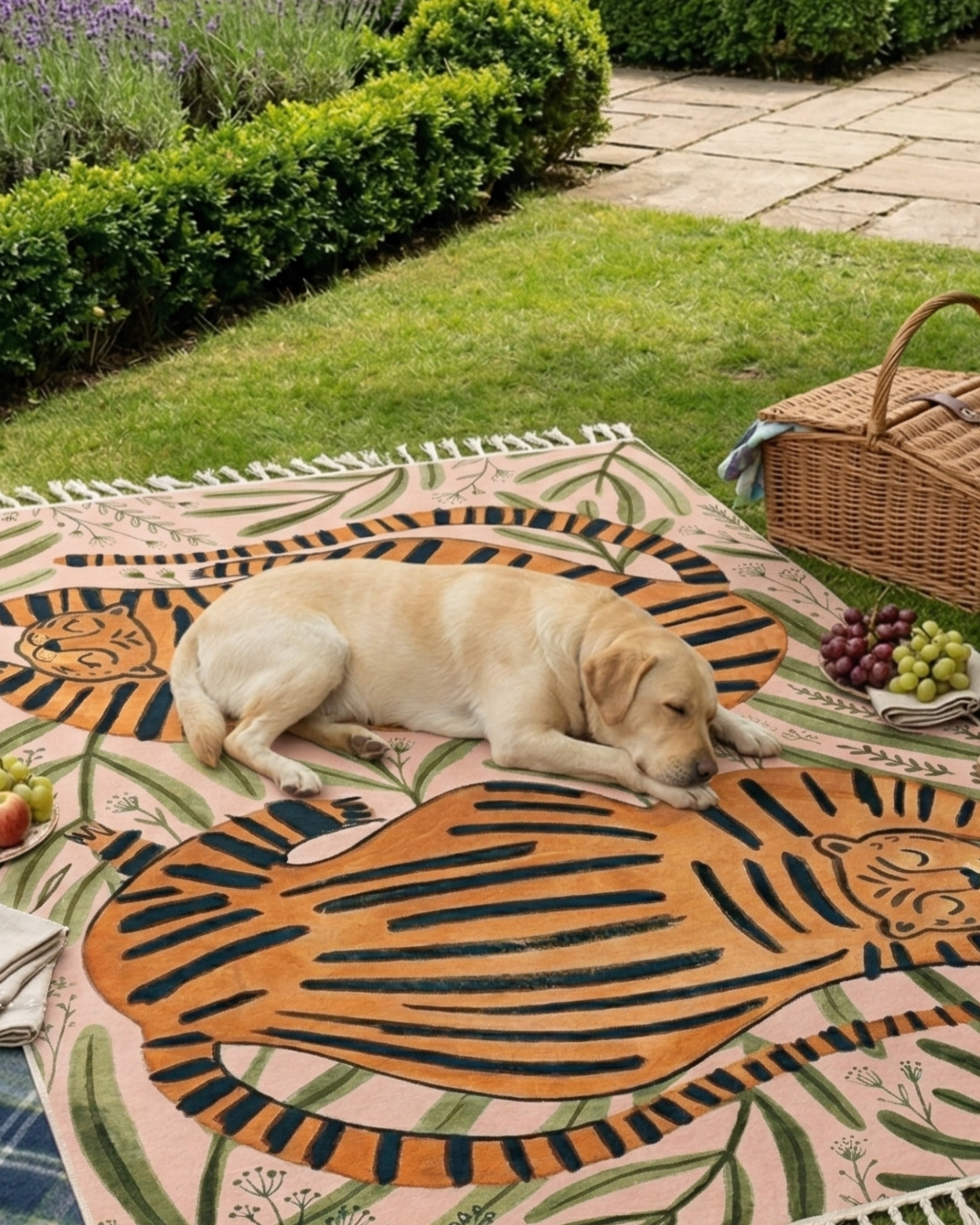 Lazy Jungle Chenille Area Rug