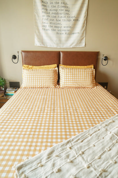 Mango Gingham Flatsheet