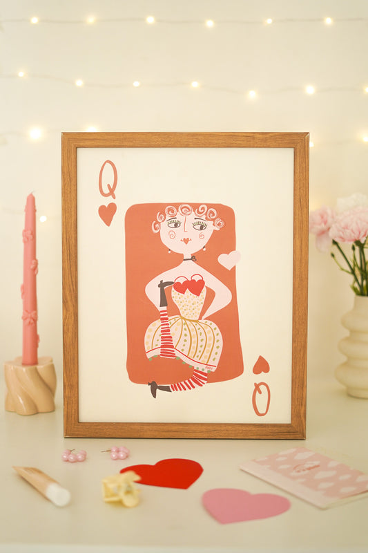 Queen of Hearts Print