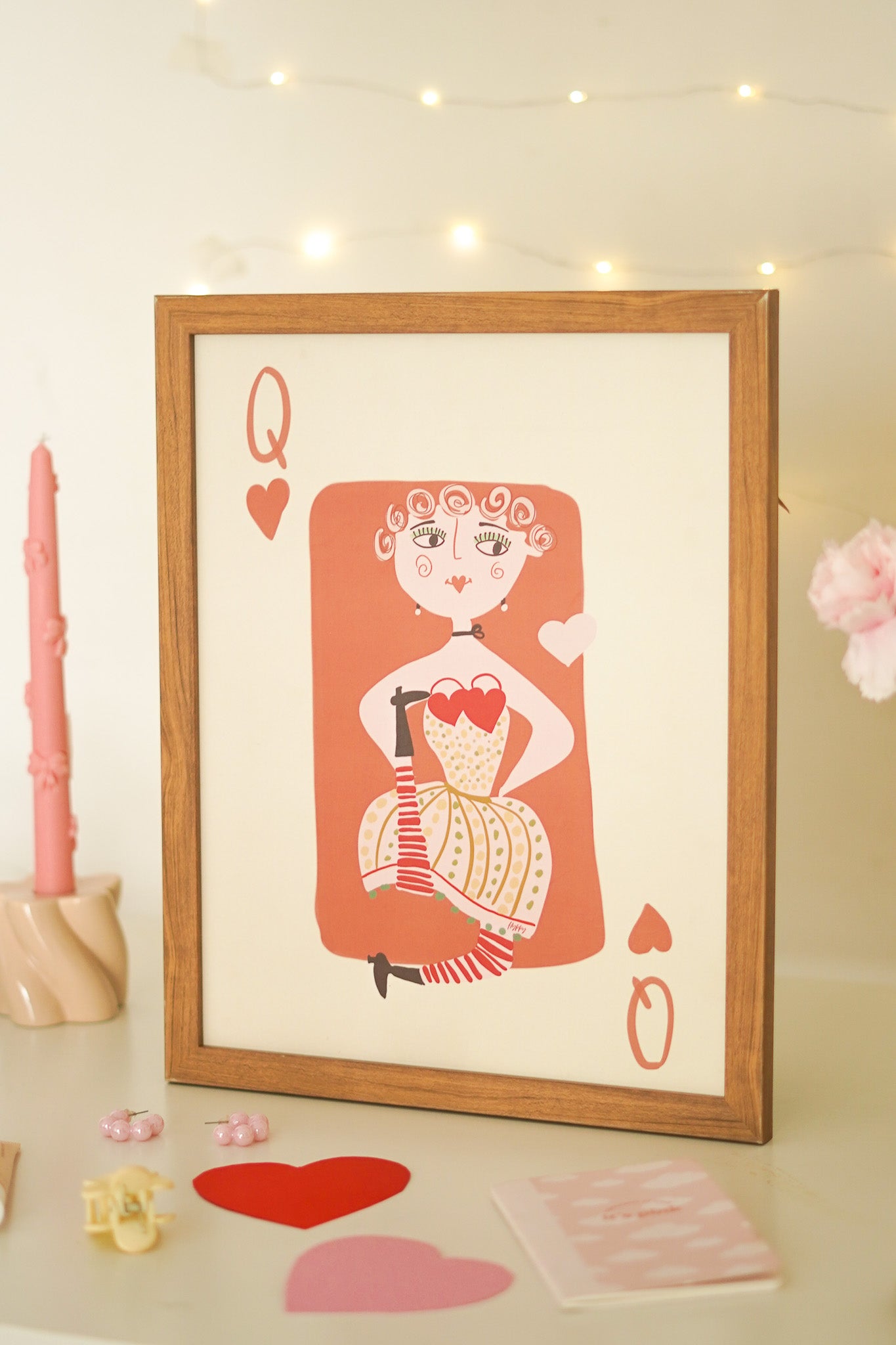 Queen of Hearts Print