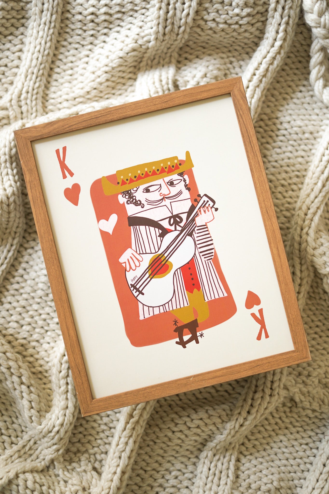 King of Hearts Print