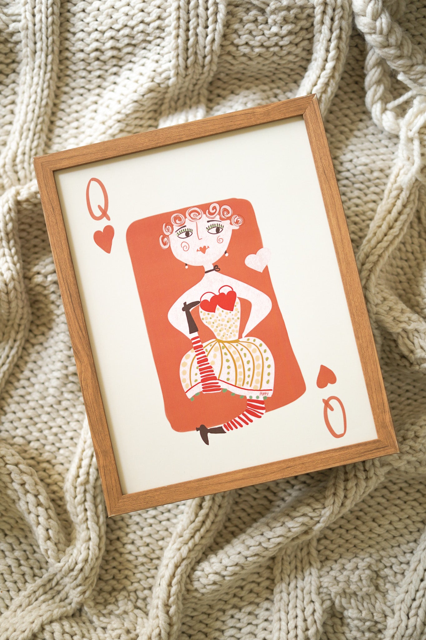 Queen of Hearts Print