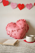 Love Bug Heart Pillow-Pillows-Hyppy.in-14" x 13"-With Filler-Hyppy.in