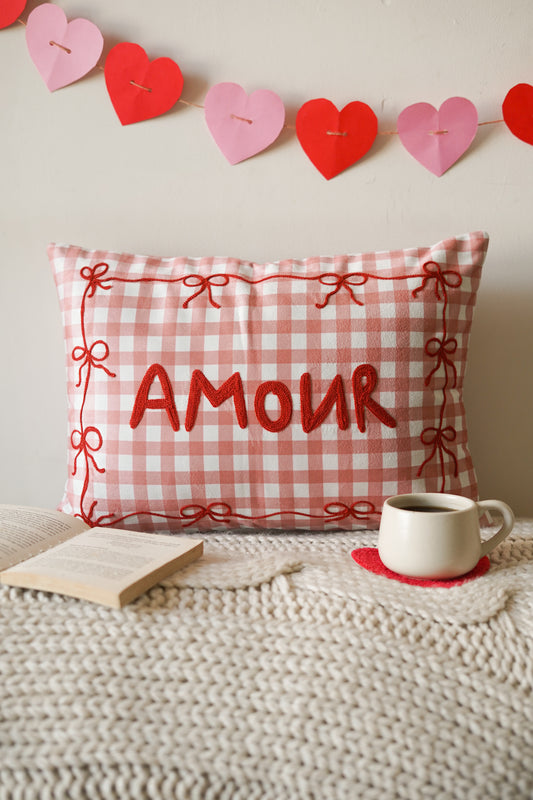 Amour Velvet Pillow Cover