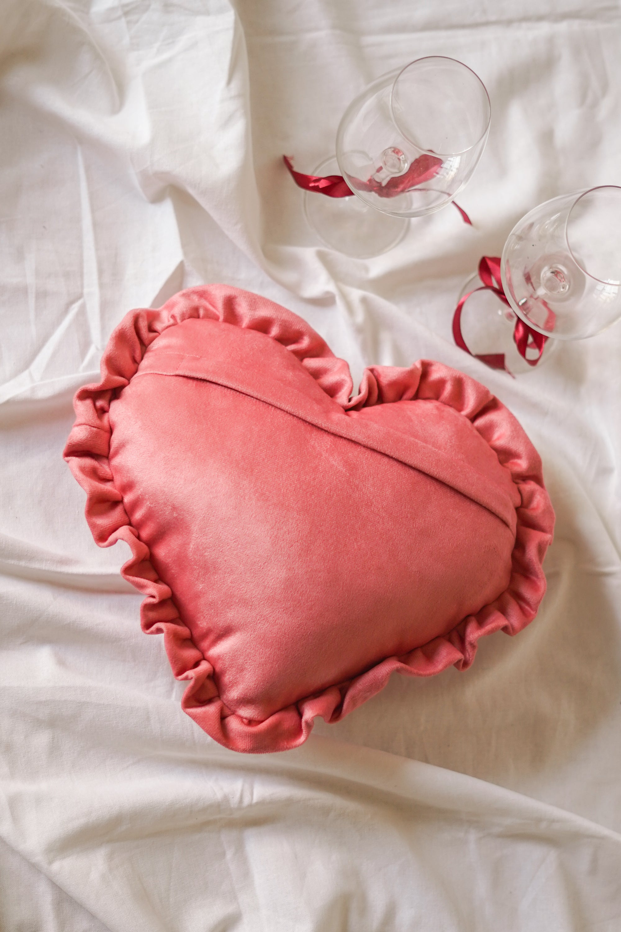 Love Bug Heart Pillow-Pillows-Hyppy.in-14" x 13"-With Filler-Hyppy.in