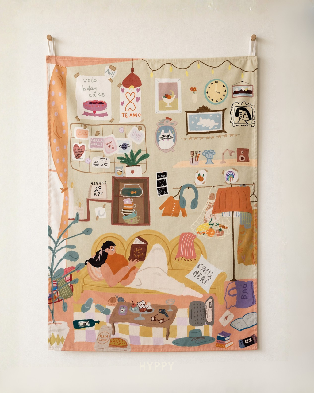 Lazy Girl Tapestry