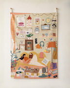 Lazy Girl Tapestry