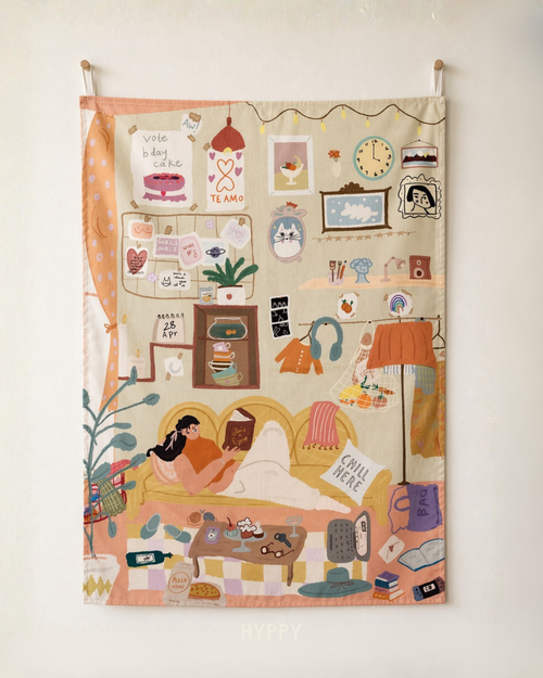 Lazy Girl Tapestry