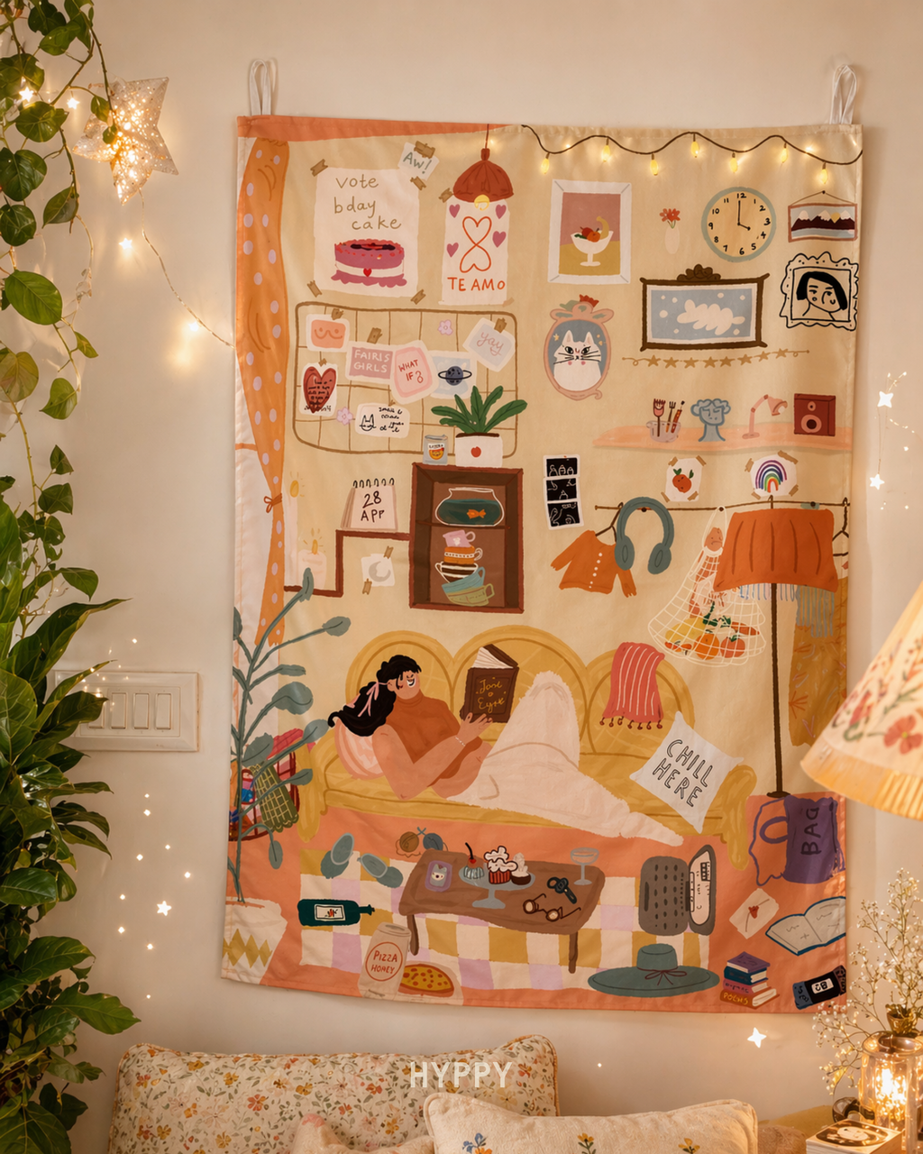 Lazy Girl Tapestry