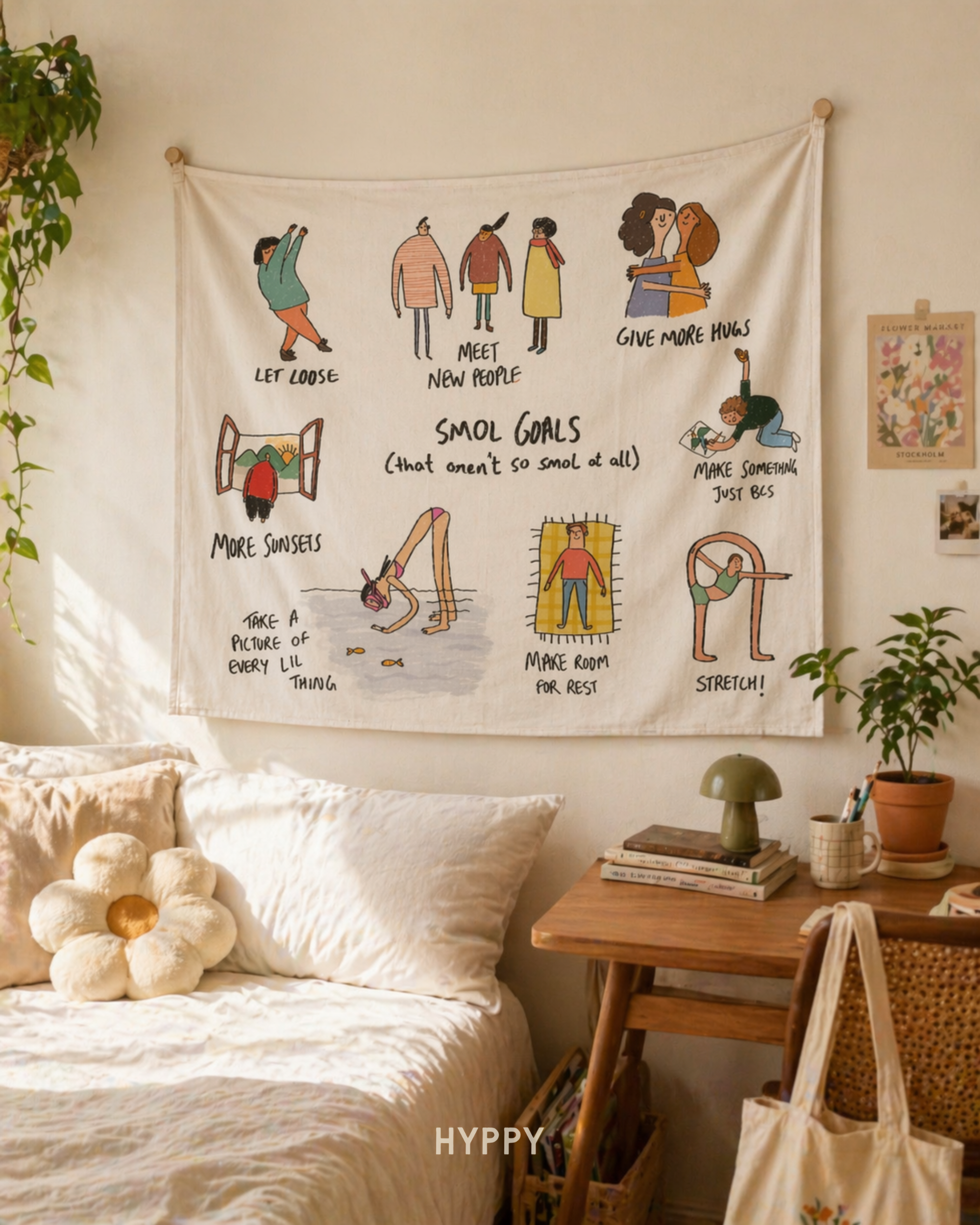 Smol Goals Tapestry