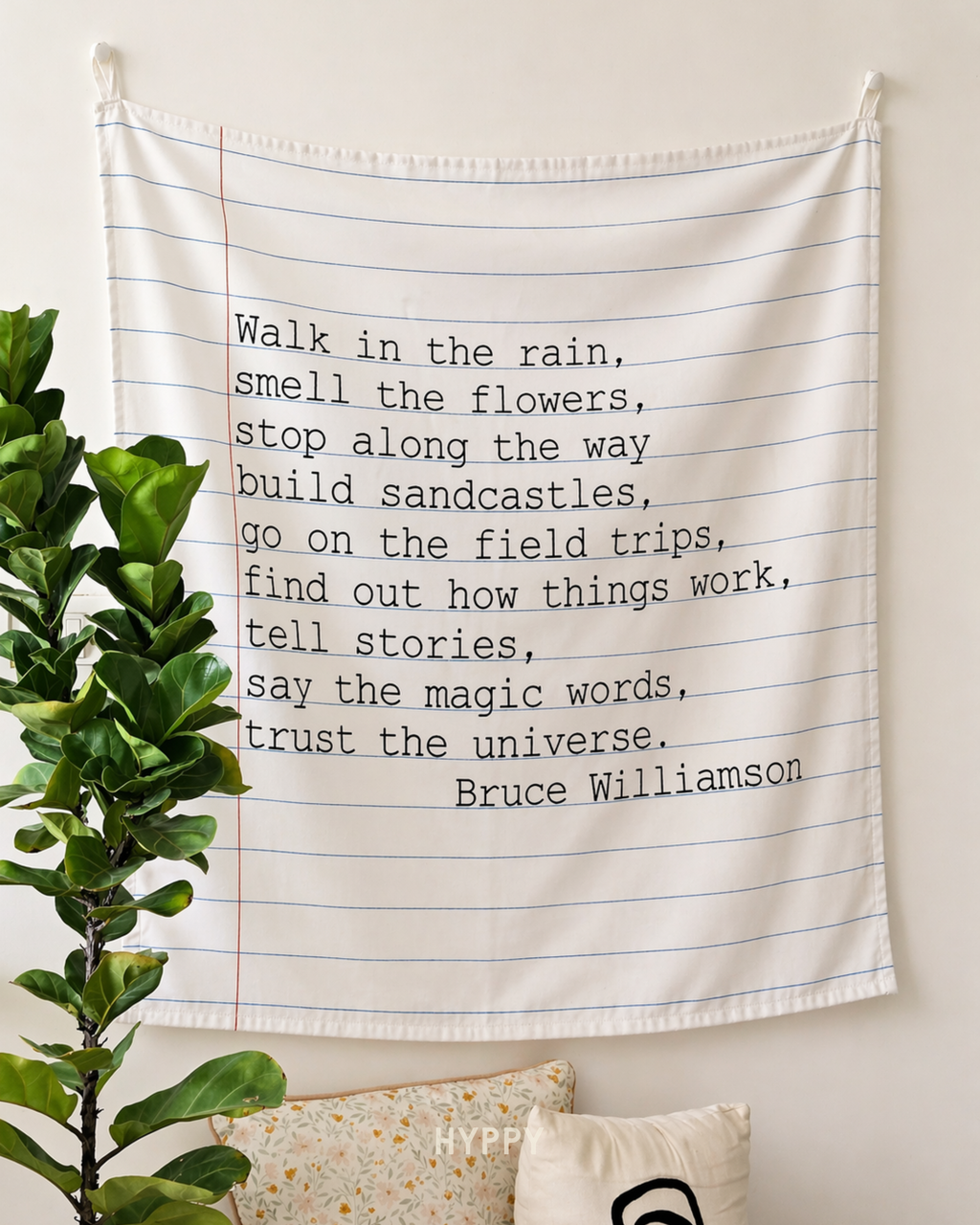 Little Moments Tapestry — boho wall tapestry, handcrafted in India by Hyppy
