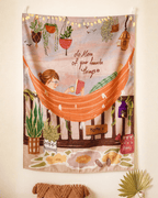 Favourite Things Tapestry — boho wall tapestry, handcrafted in India by Hyppy