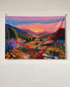 Golden Meadow Escape Tapestry