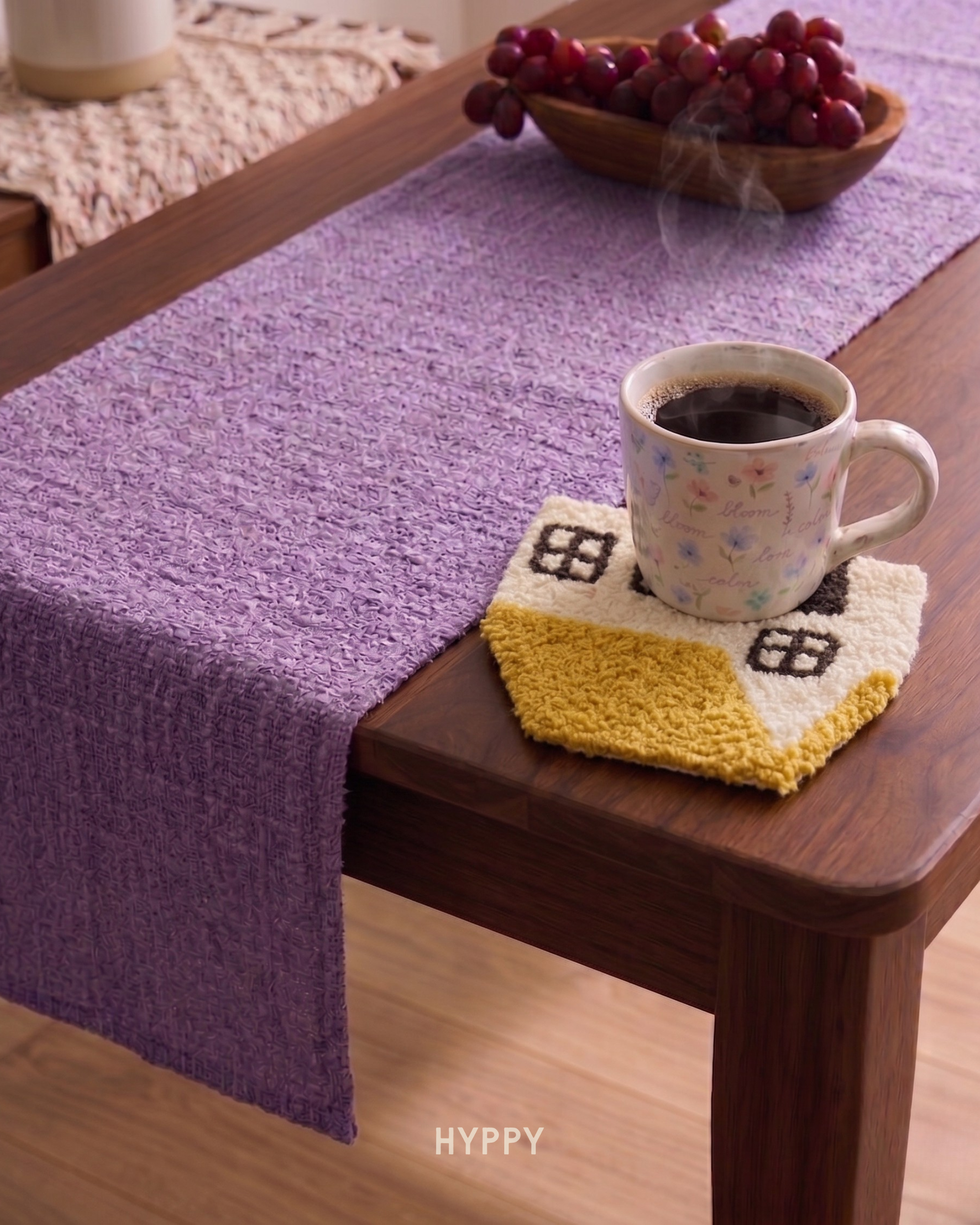 Dusty Lilac Textured Table Runner