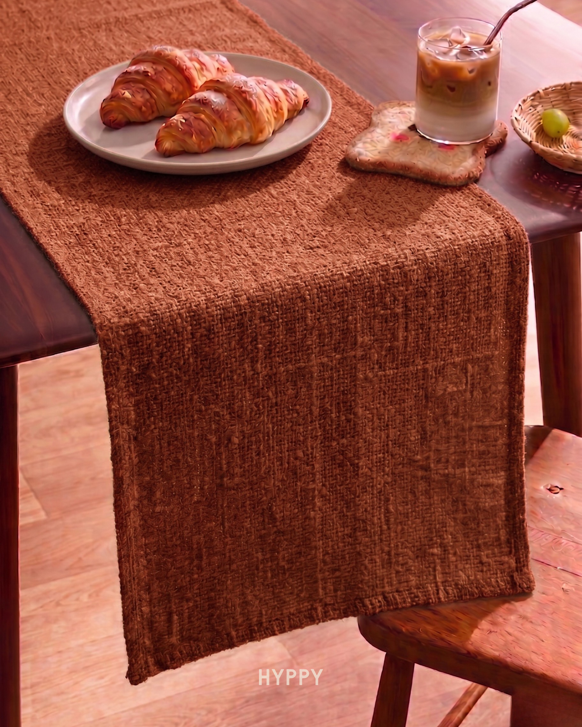 Cinnamon Textured Table Runner