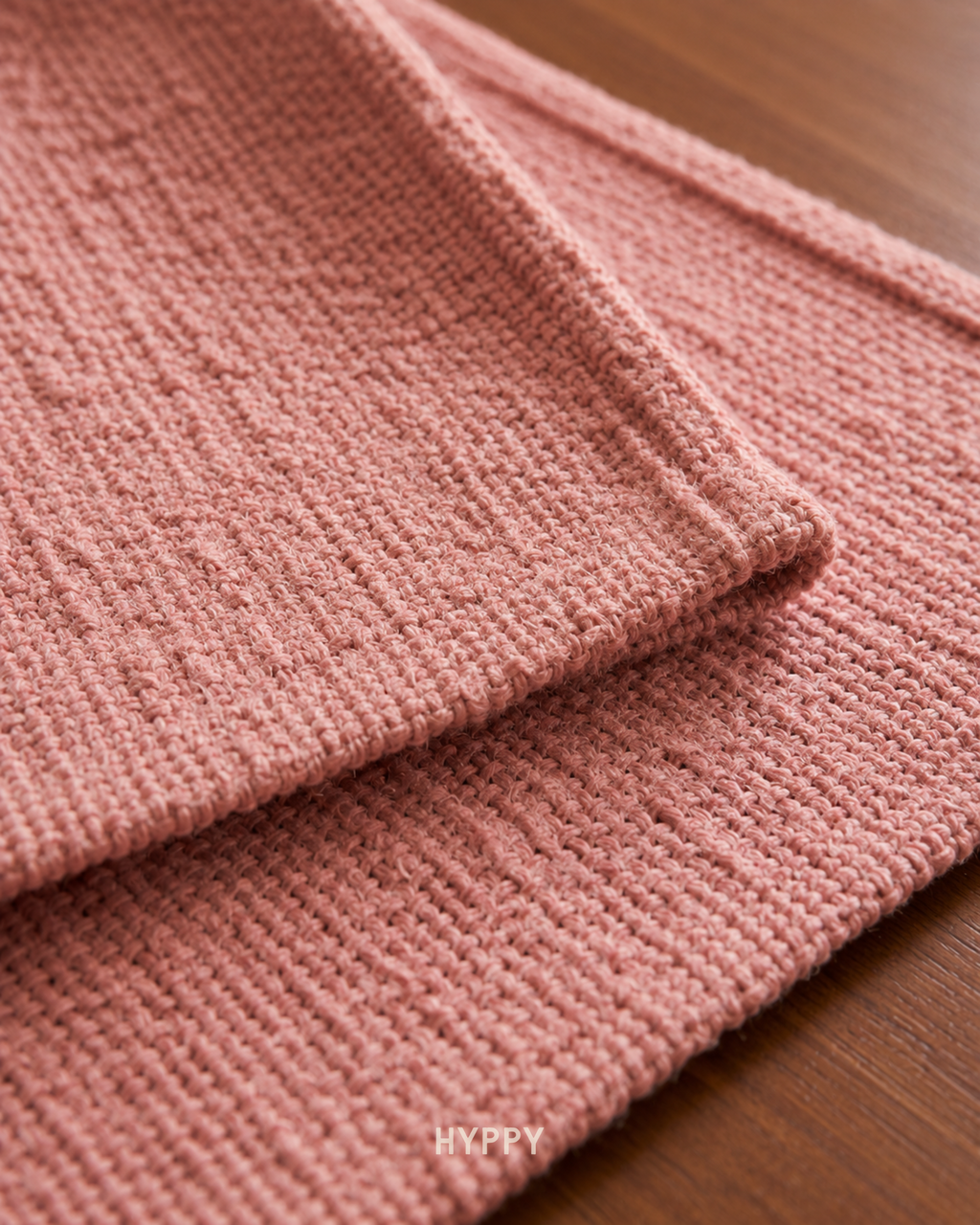 Rosewood Textured Table Runner