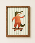 Little Animal Club Print — boho kids wall art print, handcrafted in India by Hyppy
