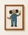 Little Animal Club Print — boho kids wall art print, handcrafted in India by Hyppy