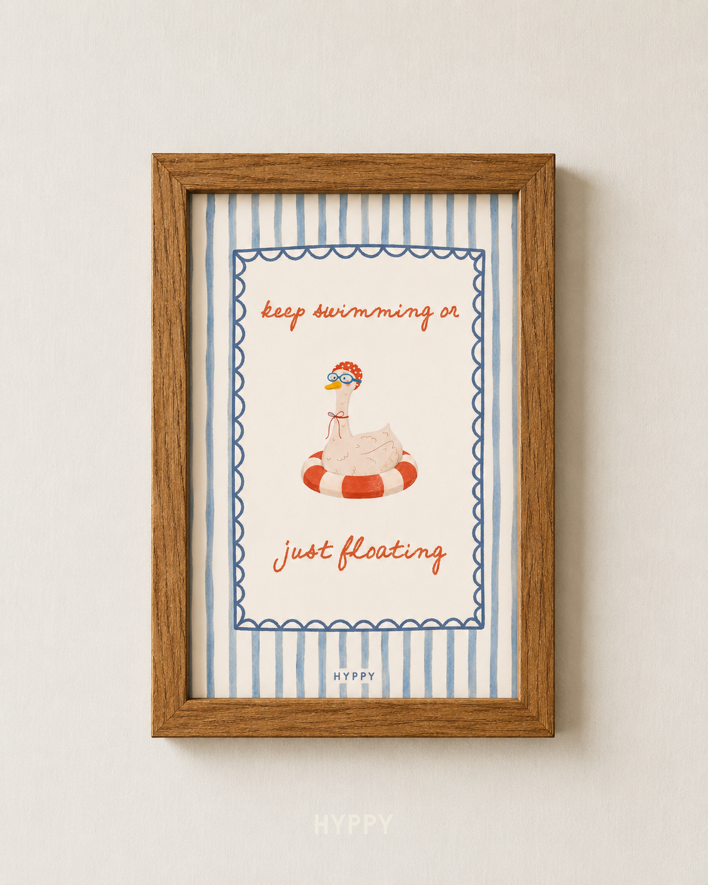 Keep Swimming or Just Floating Print
