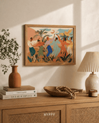 Life is a celebration Print — boho wall art print, handcrafted in India by Hyppy