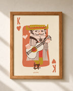 King of Hearts Print