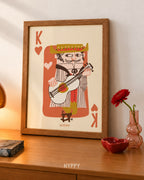 King of Hearts Print