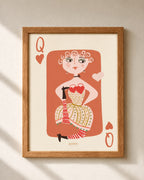 Queen of Hearts Print