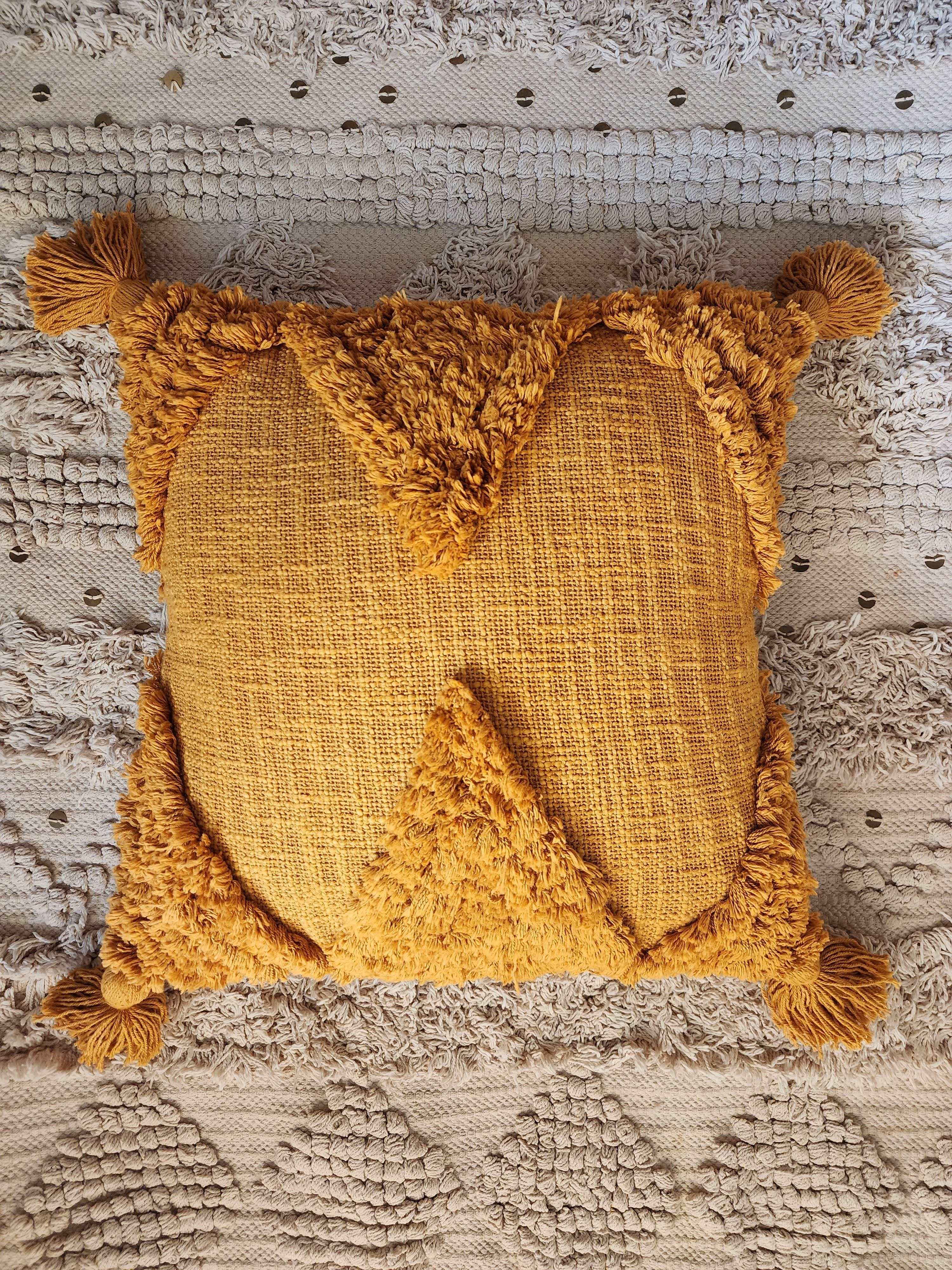 Aurelia Tufted Pillow Cover-Pillows-Hyppy.in-16inch x 16inch-Without filler-Hyppy.in