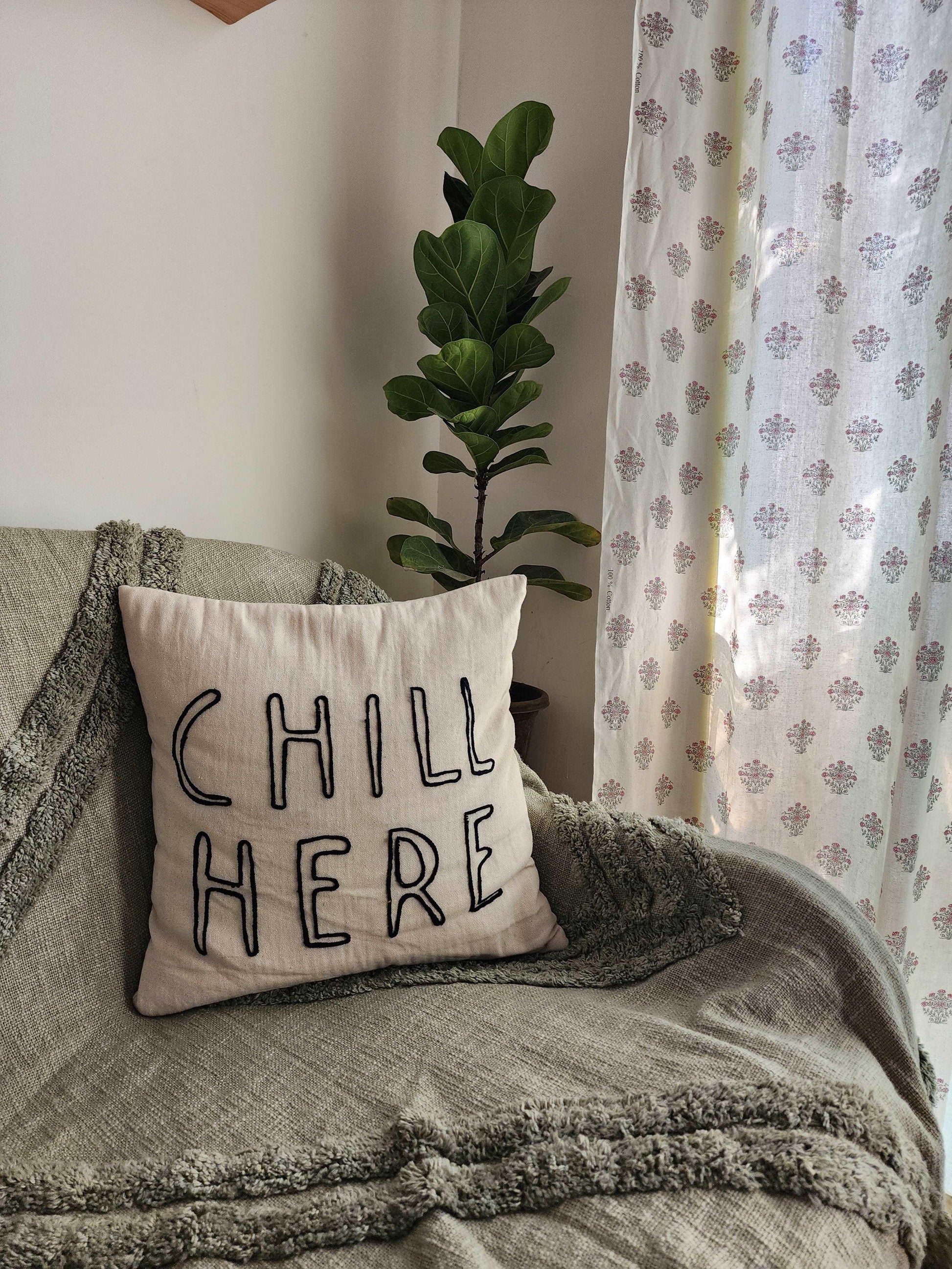 Chill Here pillow Hyppy.in