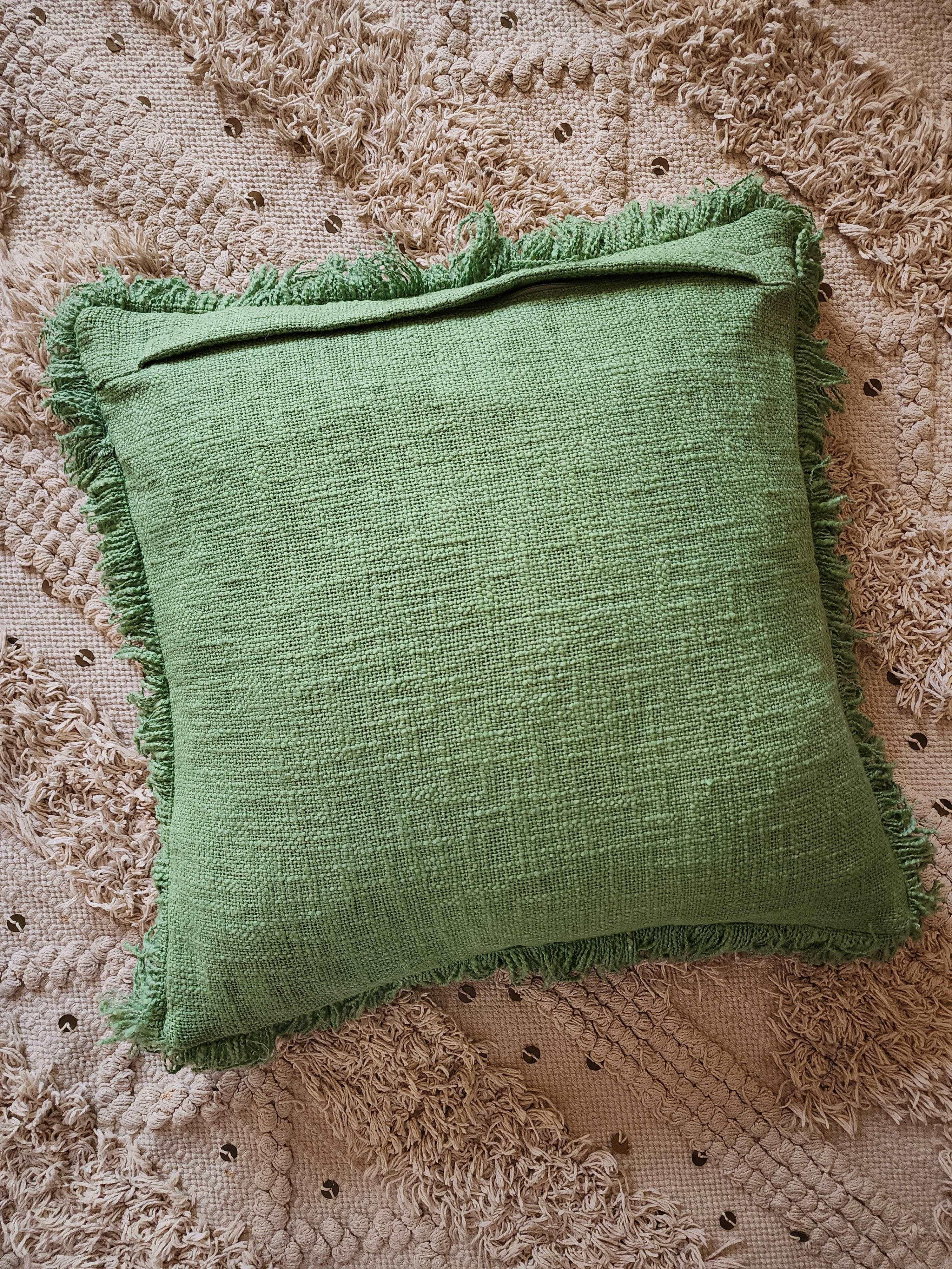 Chloe Fringe Pillow Cover-Pillows-Hyppy.in-18inch x 18inch-Without filler-Hyppy.in