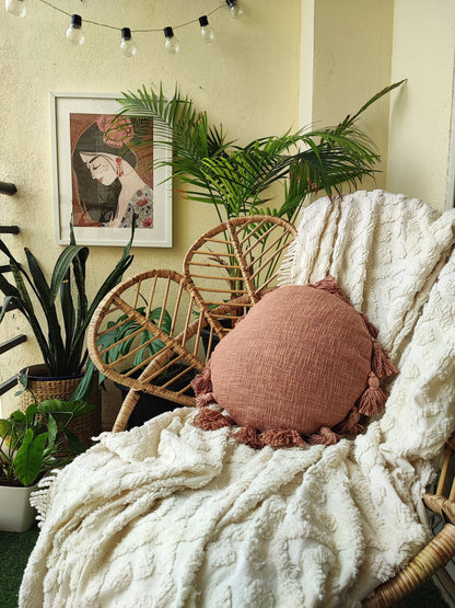 Sage Tassel Pillow Hyppy.in